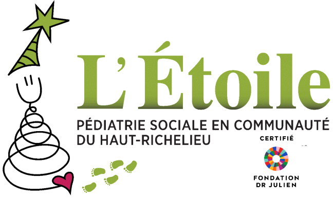 Logo de L'Étoile, pédiatrie sociale en communauté du Haut-Richelieu, une ressource du répertoire Assisto