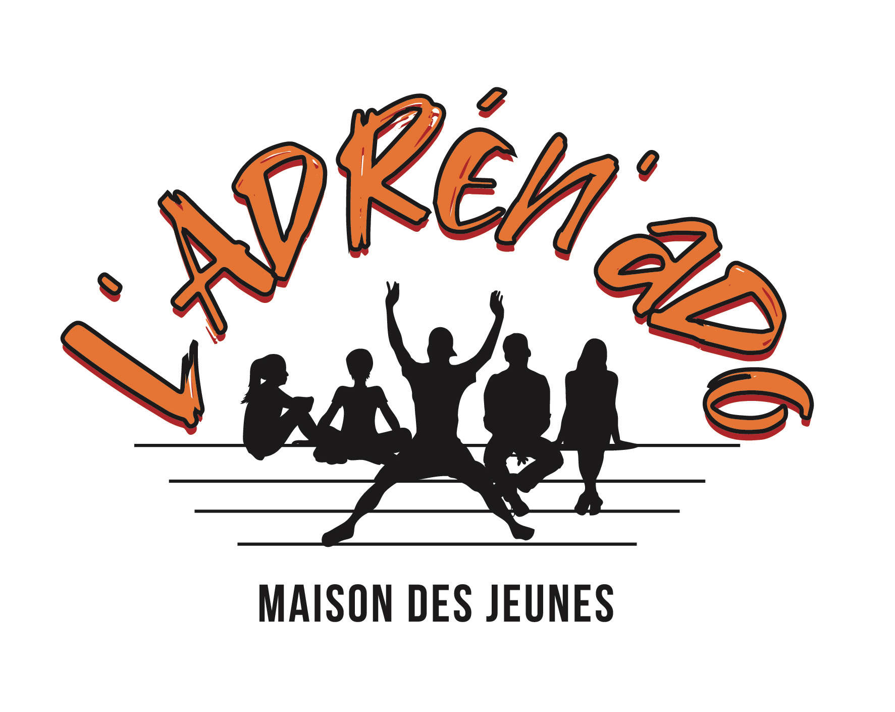 Logo de la Maison des jeunes de Marieville L'Adrén'Ado, une ressource du répertoire Assisto