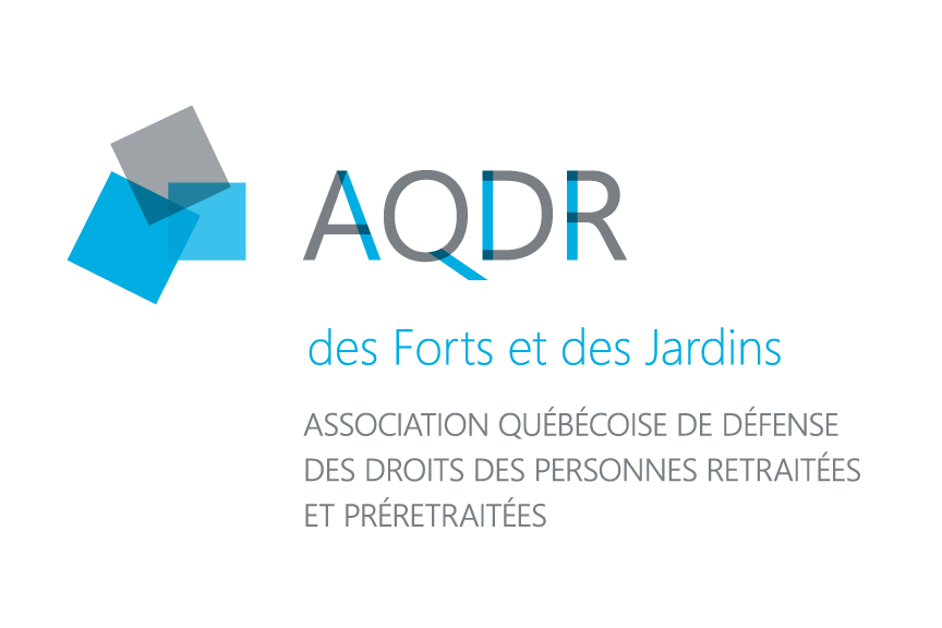 Logo de l'Association québécoise de défense des droits des personnes retraitées et préretraitées section des Forts et des Jardins, une ressource du répertoire Assisto