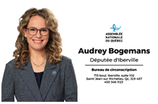 Logo d'Audrey Bogemans – Députée d'Iberville, partenaire financier du répertoire Assisto